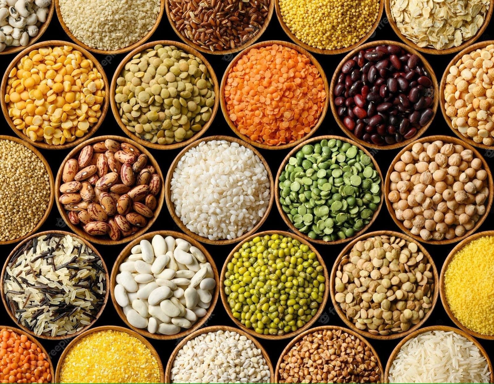 Legumes and cereals