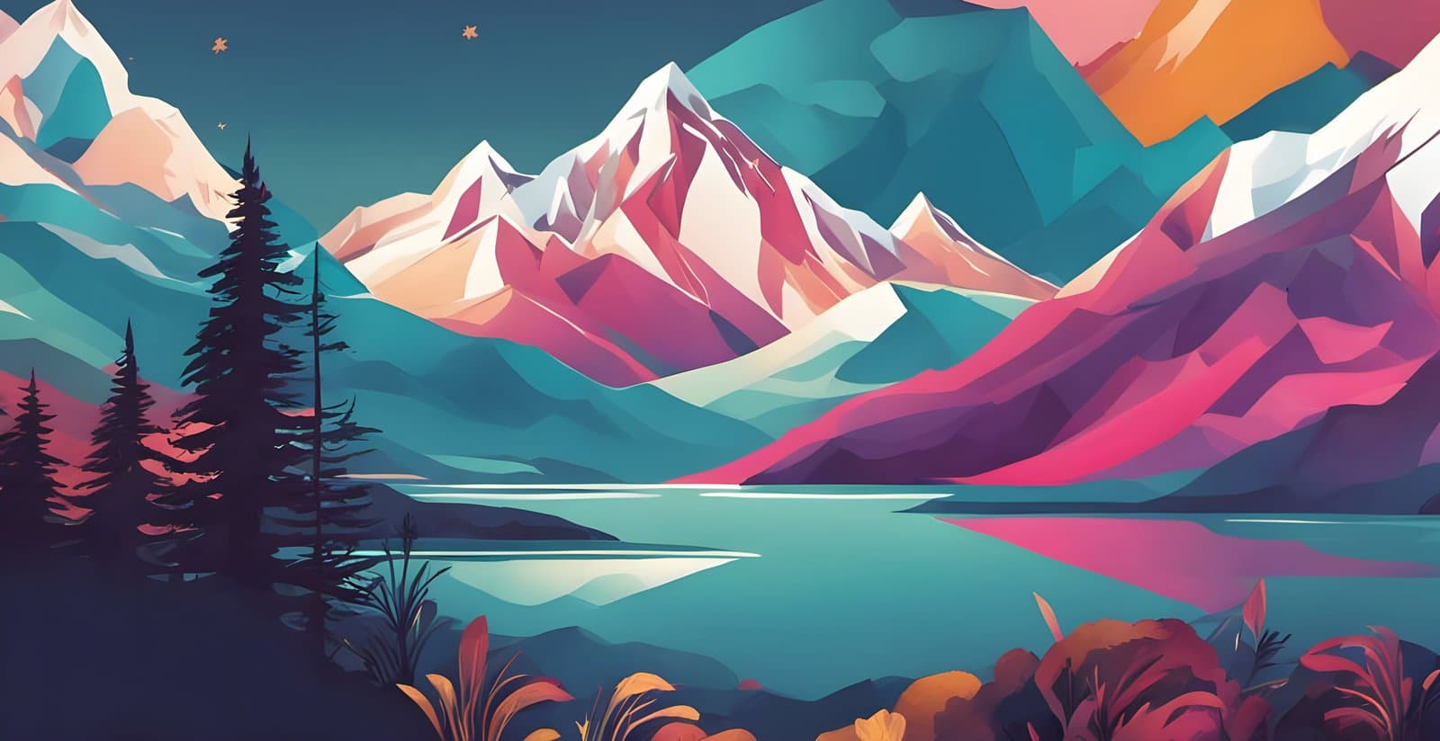Himalayan landscape and botanical forms